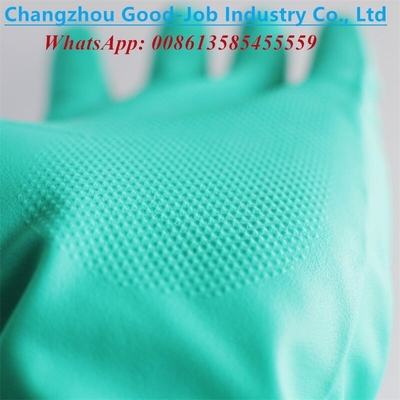 11mil Nitrile Heavy Duty Industry Gloves Unlined 3D Diamond Grain Puncture Oilproof Chemical Resistant